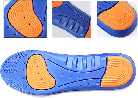 Gel Insoles | Medical PU Material | Insoles | Footpads | Blue | 41 - 46