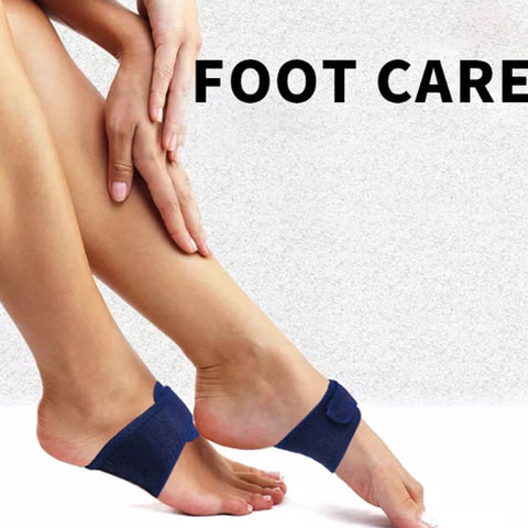 Elastic Midfoot Support Cushions | Arch Brace | Insoles for Flat Feet | Brace for Flat Feet | Adjustable | Blue | 2 Pieces