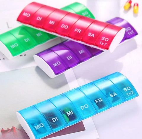 Pill box | Pill case | Medicine box | Pill Box | 7 days | 1 week | Green