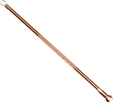 4-Piece Set of Comedone Spoons | Blackhead & Acne Removal | Acne | Comedone Spoon | Comedone Extractor | Pimple Removal | Stainless Steel | Rose Gold
