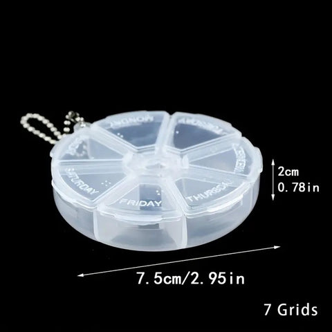 Pill box | Pill box | Medicine box | Tablet dispenser | Pill box | 7 days | Purple