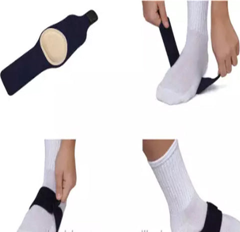 Elastic Midfoot Support Cushions | Arch Brace | Insoles for Flat Feet | Brace for Flat Feet | Adjustable | Black | 2 Pieces