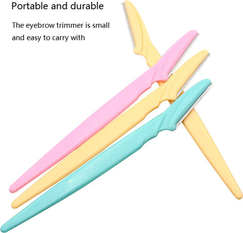 Eyebrow Scissors | Eyebrow Razor | Face Blade | Upper Lip Hair Removal | Hair Removal Blade | 3 Pieces