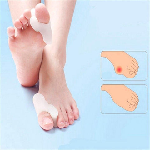 4x silicone big toe corrector/spreader (hallus valgus)
