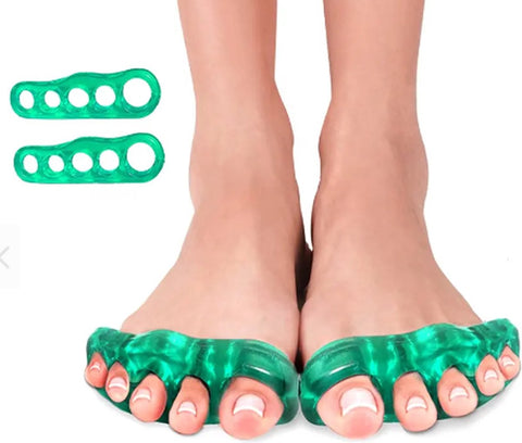 Silicone Toe Corrector 5 Toes & Medicure Spreader in 1 | Toe Spreader | Hallux Valgus | Straighten Toes | Spread Toes | 1 Pair
