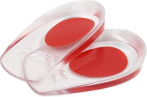 3D Sioftgel Gel Heel Insoles | Insoles | Heel Cups | Heel Spur Insoles | Heel Protectors | Size 35-41 | Red