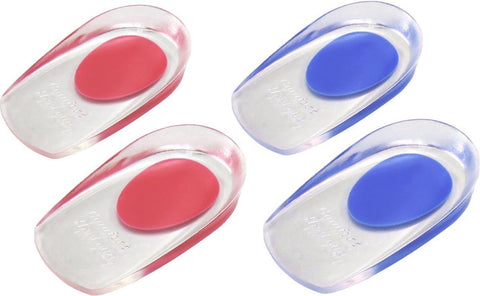 3D Sioftgel Gel Heel Insoles | Insoles | Heel Cups | Heel Spur Insoles | Heel Protectors | Size 35-41 | Red