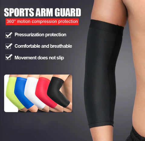 Light Compression Arm Sleeve | Arm Support | Arm Protector | Armbands | Arm Support | 1 Piece | Size LI Blue