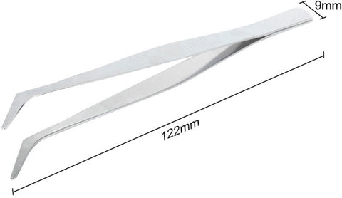 Set of 4 Tweezers | Precision Tweezers | Tweezer Set | Multiuse Tweezers | For Beauty, Nail Art, etc. | Stainless Steel