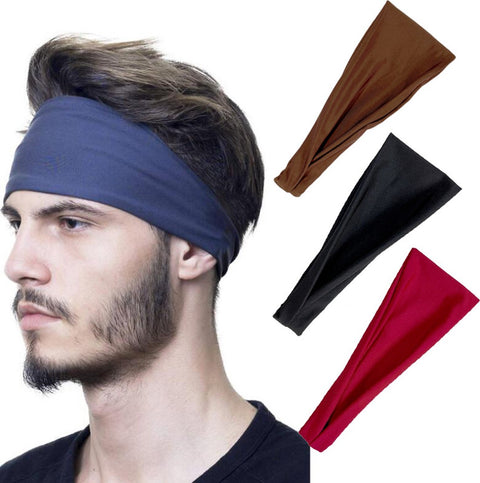 Luxury Elastic Headband | Sweatband | Hairband | Tiara | Sports Headband | Unisex | For Women and Men | Light Grey