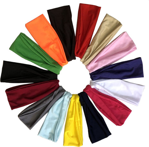 Luxury Elastic Headband | Sweatband | Hairband | Tiara | Sports Headband | Unisex | For Women and Men | White