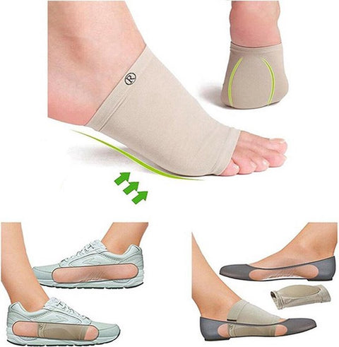 Insoles for Flat Feet Insoles | Midfoot Cushion | Arch Supports | 1 Pair | Beige