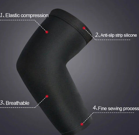 Light Compression Arm Sleeve | Arm Support | Arm Protector | Armbands | Arm Support | 1 Piece | Size LI Purple