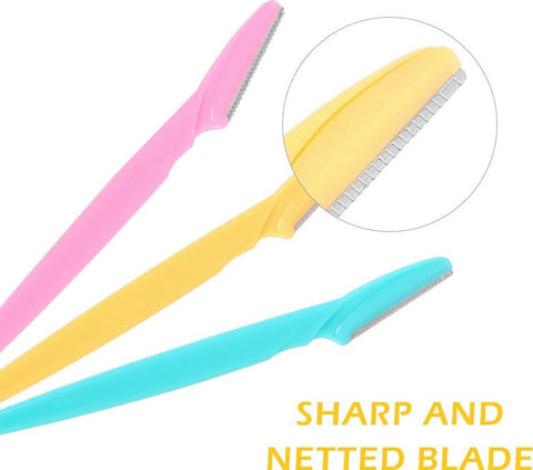 Eyebrow Scissors | Eyebrow Razor | Face Blade | Upper Lip Hair Removal | Hair Removal Blade | 6 Pieces