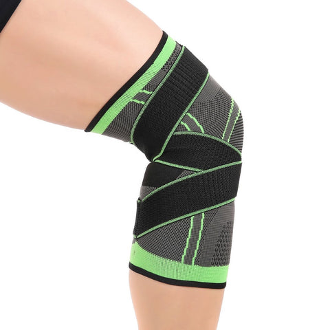 3D Compression Knee Brace | Knee Support | Knee Protector | Knee Bandage | Knee Support | 1 Piece | Adjustable Compression Level | Size M