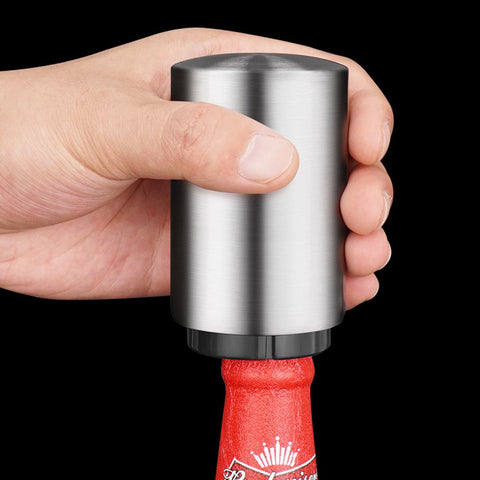 Automatic Corkscrew – Push System, Stainless Steel Color