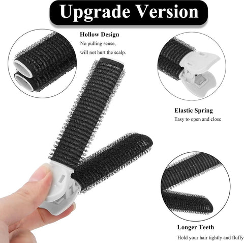 Volume Clips - 10 Pieces - Hair Clips - Hair Rollers - Heatless Curls - Curls Without Heat - Adhesive Rollers - Fixing Clip - Rollers - Curlers - Self-Adhesive - Heatless Curls - Volume Clips - For All Hair Types - No Damage to the Hair