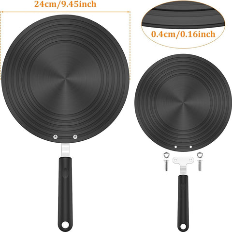 Adapter - Induction Adapter Plate 24 Cm - Cooktop Protector/Adapter - Heat Spreader Plate - Heat Conduction Plate for Gas Stove - Aluminum Gas Stove Spreader - With Handle - Stove Diffuser - For Protection of Cookware