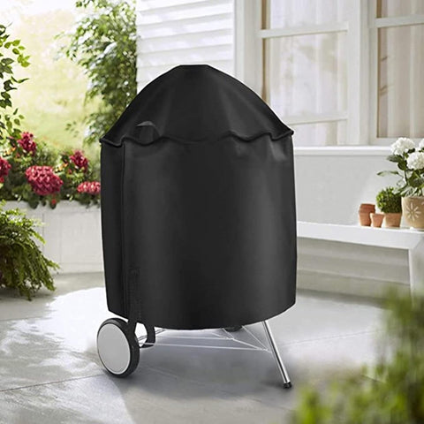 BBQ Cover - Barbecue Protective Cover - 70x70 cm - Round BBQ Cover - Waterproof - Universal Barbecue Cover - Outdoor Grill Cover - Round Barbecue - Waterproof UV Cover - Barbecue Cover - Oxford - Waterproof - Weatherproof - Cover