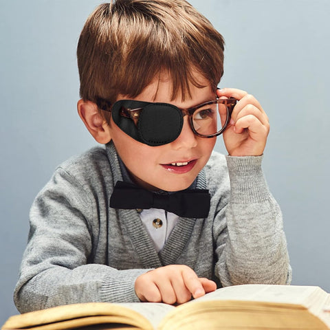 Eye Patch - 12 Pieces - Eye Patch - Eye Treatment - Reusable - For Lazy Eye Or After Surgery - Laser Eye Surgery - Lazy Eye - Amblyopia - Strabismus - Improve Vision - Eyepatch - Eye Covering - Children And Adults - 122 X 57mm - Black/ Blue/ Purple