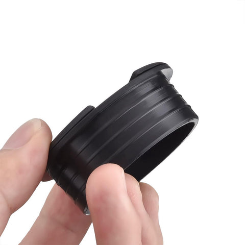 Desk cable grommet - 6 pieces - Ø 45mm - Cable grommet - ABS - Desk cable grommet - Desk end caps - Cable Organizer - Desk cable tray - Plastic cap with opening - Round - Cable organizer - Black - Sustainable - Neat