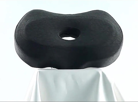 Piercing Pillow - Ear Piercing Pillow for Side Sleepers - Side Sleeping Pillow - Memory Foam Pillow - Ergonomic - Pillow with Hole for Ear - Donut Piercing Pillow - For Ear Pain - 55x 35x 9x 7cm - Ring Pillow - Washable - Removable - Grey - Skin-Friendly