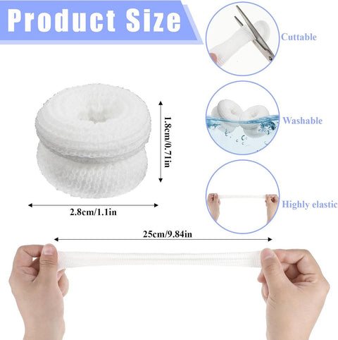 Finger condom - Finger buddy - Long finger bandage - Finger protectors - Engraved anti-cut finger pads - cut finger pads - Finger protection for injuries - Can be used in the kitchen, at work - 30 Pieces - white