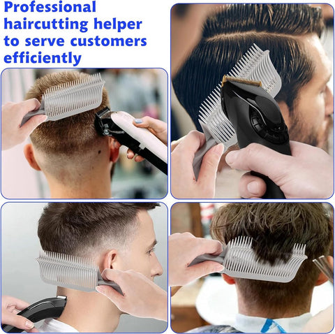 Barber Comb - 2 Pieces - Hairdresser Comb - Clipper Comb - Fade Comb - Barber - Hair Accessory - Comb for Trimmer - Clipper - Hairdresser Comb - Hair Comb - Hair Accessory - Texturizing Comb - Professional for Salon/Hairdresser - Clipper Comb for Everyone