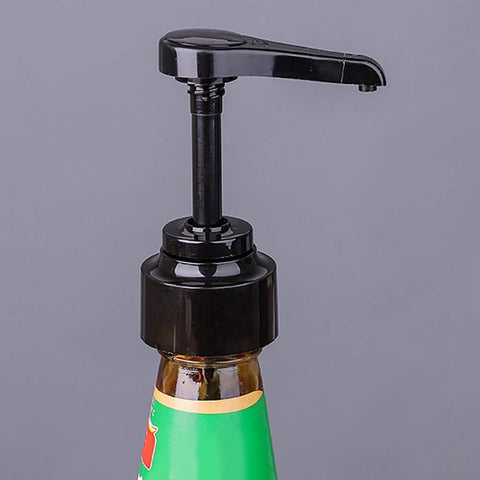 3-piece soap dispenser head - Easy-press bottle soap dispenser - Multifunctional Coffee Syrup Pump - Practical Spray Nozzle Pressure Oil Sprayer - Dispensing Pump - Pump Dispenser Syrup Bottle - Bottle Nozzle - for liquid / lotion - Black