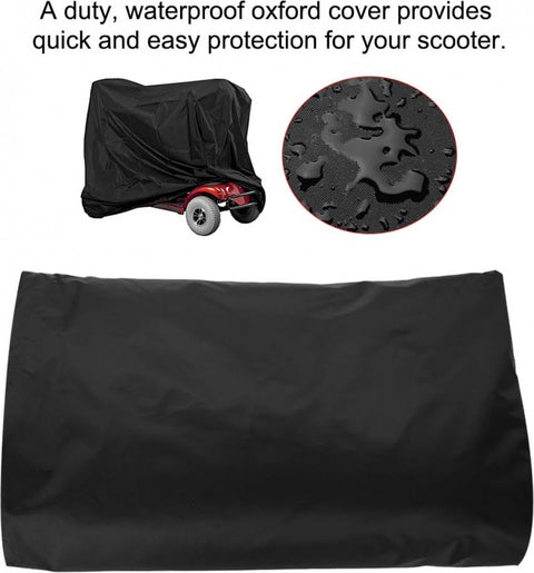 Mobility Scooter Protective Cover - Cover for Mobility Scooter - Mobility Scooter Cover - With Storage Bag - 140 x 66 x 91 cm - Protective Cover - Rain Cover - Cover - For Mobility - Scooter - Waterproof - Protects Against Dust - Dirt - Snow - Sunlight -