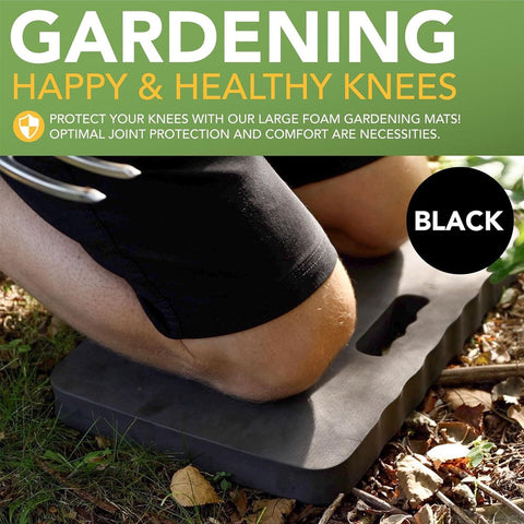 Garden Knee Pad - Extra Thick - Kneeling Mat - Knee Protector - Knee Cushion - Work Cushion - Knee Protection - Construction Protection - Garden Protection - Garden Aid - Garage - Yoga - 46x28x3.8 Cm - Black