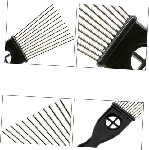 Comb - Afro Comb - Hairdresser's Comb - Styling Tool - Afro Comb - Afro Pick - Styling Afro Comb - 3 Sizes - 3 Types - Professional - Accessory - Men and Women - Black
