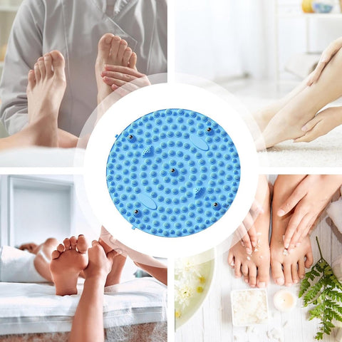 Acupressure Mat - Massage Mat - Stimulates Blood Circulation - Acupressure Improves Blood Circulation - Foot Massage Mat - Foot Relief Massage Mat - Reflexology Mat - Portable Acupoint Mat for Feet - Blue