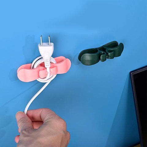 Cable Organizer - 5 Pieces - Cord Winder - Cable Winder - Self-Adhesive - Cord Organizer for Kitchen Appliances - For USB Cables, Wires, Mixers, Coffee Machines, Air Fryers & Kitchen Appliances - Suitable for Home, Office or Car