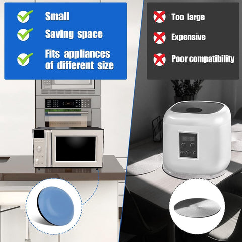 24 Piece Appliance Sliders - Furniture Protection - 19mm - Appliance Slider - Kitchen Appliance Sliders for Countertop Easy to Move and Space-Saving - Anti-Scratch - For Coffee Machines, Air Fryer, Pressure Cookers, Deep Fryer