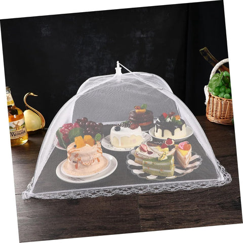 Fly Covers - Foldable Fly Covers 2 Pieces - Fly Cover - Flystopper - Foodcover - Pop Up Insect Net - Fly Covers/Insect Covers - For Barbecues, Picnics and Indoors - Protection Against Flies and Wasps - 35 x 35 x 22 cm