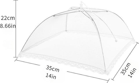 Fly Covers - Foldable Fly Covers 2 Pieces - Fly Cover - Flystopper - Foodcover - Pop Up Insect Net - Fly Covers/Insect Covers - For Barbecues, Picnics and Indoors - Protection Against Flies and Wasps - 35 x 35 x 22 cm