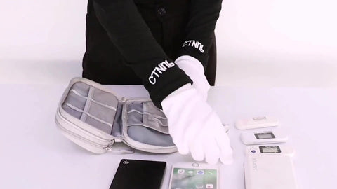 Cable Organizer Storage Bag 3 Layers - Cable Organizer Bag - Waterproof / Wear-Resistant - Cable Electronics Organizer - Cable Bag - Luxury Organizer For Cables And Accessories - Compact Cable Bag - Cable Organizer - Data Cable Organizer - Gray - Travel