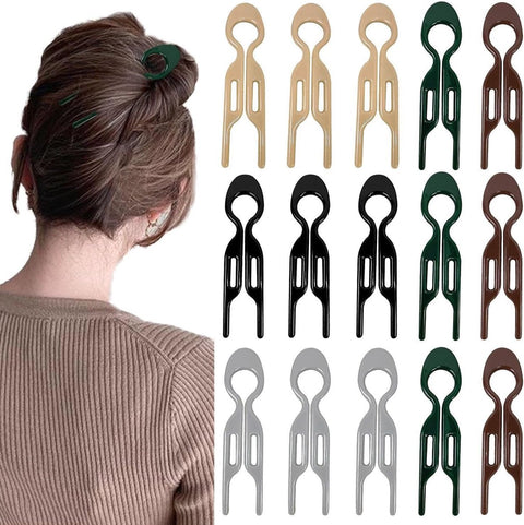 15 pieces - Hairpin - Hair clip - Hair Accessory - U-shaped hairpin - hair comb - hair clips - hair styling accessories - hair accessories for women - hair styling clips - hair styling tools - multifunctional hair clips - 9 cm - 5 colors