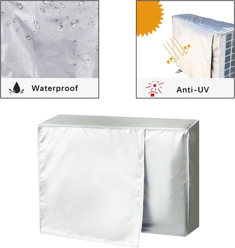 Air Conditioner Cover - Air Conditioner Cover Outdoor Unit - Outdoor Winter Cover - Dustproof - Frost-Resistant - Air Conditioning Covers - Air Conditioner Cover - Durable and Waterproof - Air Conditioner Protective Cover - Universal Air Conditioner Prote