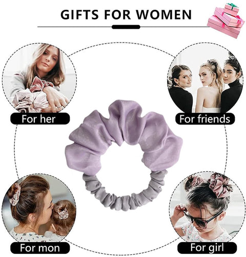 Heatless Curls - Curling Band - Heat-Free Curling Headband - Curls Without Heat - Hair Curler - Heatless Overnight Hair Curlers for Long Hair - Soft Pink Scrunchie - Curly Artifact - Purple