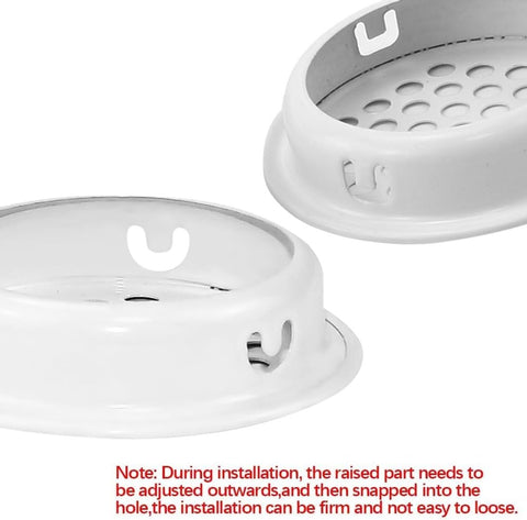 20 pieces - ventilation grilles - 35mm - round ventilation grilles - stainless steel ventilation openings - stainless steel exhaust ventilation grilles - round ventilation grille - round mesh openings - for furniture, kitchens, wardrobes and cabinets - wh