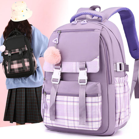 Girls School Student School Bag Outdoor Backpack - Youth school bag - Backpack - Pink - Luxury Backpack - Laptop bag - School bag - Backpack - Rucksack - Large Women's Backpack - Waterproof Women's Travel Backpack - Rucksack - Teenagers - with Laptop Comp