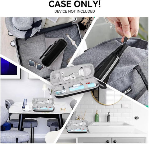 Electric Toothbrush Travel Case - Toothbrush Holder - Toothbrush Storage Box - Protective Cover - Portable Hard Protective Storage Bag - Toothbrush Travel Case - Suitable for Oral B - Black