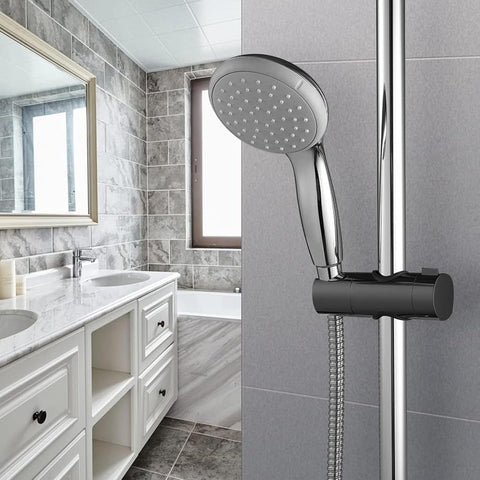 Shower holder - Shower head holder - Shower head - Adjustable shower head holder - Universal black shower head holder - Shower head holder - Hand shower – Hand shower holder - For shower rods 20-25 mm - Shower head holder - Black