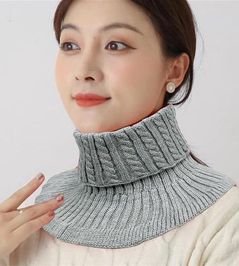 2 Pieces Faux Turtleneck - Faux Longneck Sweater - Women's Turtleneck - Women's Blouse Collar - Patch Turtleneck - Knitted Collar - Faux Knitted Collar - Turtleneck - Faux High Turtleneck - Fake Turtleneck - Turtleneck - Fake Turtleneck - Small Collar - W