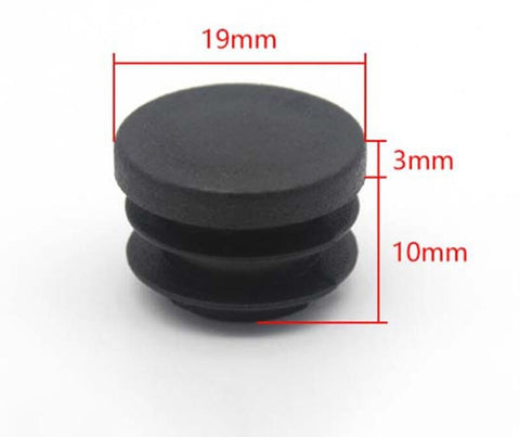 32 pieces - Furniture mats - 19 mm - furniture legs - furniture leg pads - round plastic plugs - end caps for pipes - furniture glides - for tables and chairs - black chair leg protectors - for hardwood floor tiles - black