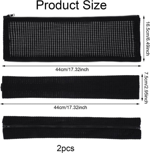 1 pair - office chair armrest covers - Office chair armrest cover - Computer chair armrest cover - Removable - Elastic - Waterproof - Chair armrest covers - Dust cover - Armrest protector - for desk and gaming chairs - 45*16 cm - black