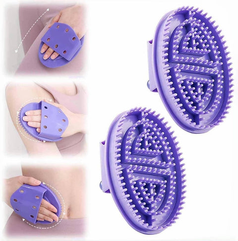 pieces - Massage Brush - Meridian Pressure Brush - Dry Brushing - Essential Oil Brush - Bath Brush - Body Scrub Bath Body Brush - SPA Massager - for Meridian Scalp Full Body Relaxation Massage, relieves muscle tension - Purple