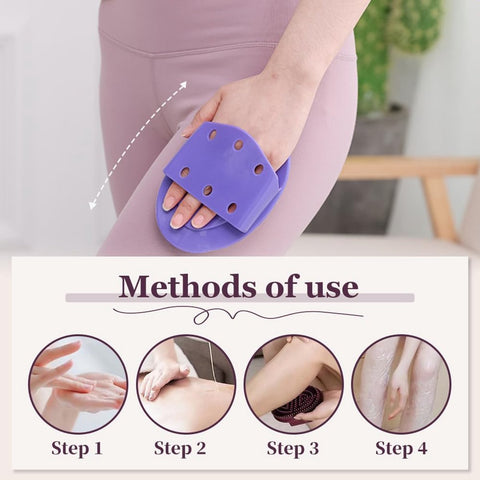 pieces - Massage Brush - Meridian Pressure Brush - Dry Brushing - Essential Oil Brush - Bath Brush - Body Scrub Bath Body Brush - SPA Massager - for Meridian Scalp Full Body Relaxation Massage, relieves muscle tension - Purple